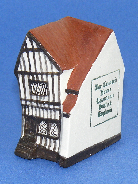 Image of Mudlen End Studio model No 32 The Crooked House with side stamp